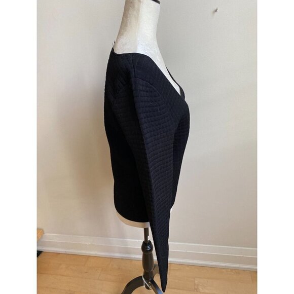 PROENZA Schouler Women Square Neck Quilted Sweater Sz XL White Label - Picture 3 of 10